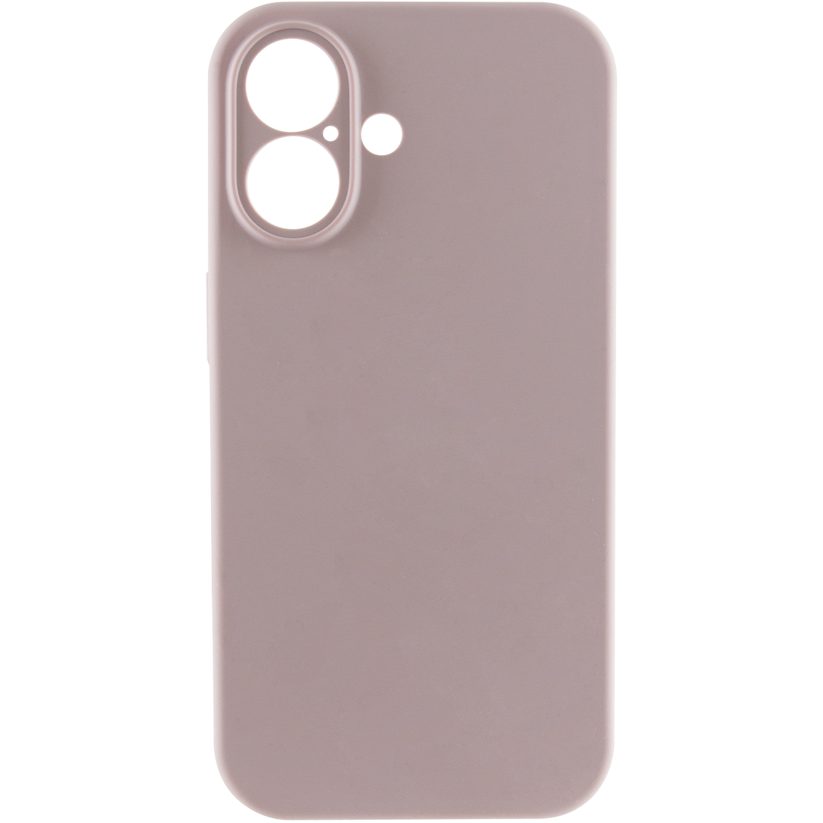 Чохол Silk Full Camera Protective (AA) NO LOGO для Apple iPhone 16 (6.1"), Сірий / Lavender 1, Силікон, купити оптом з доставкою