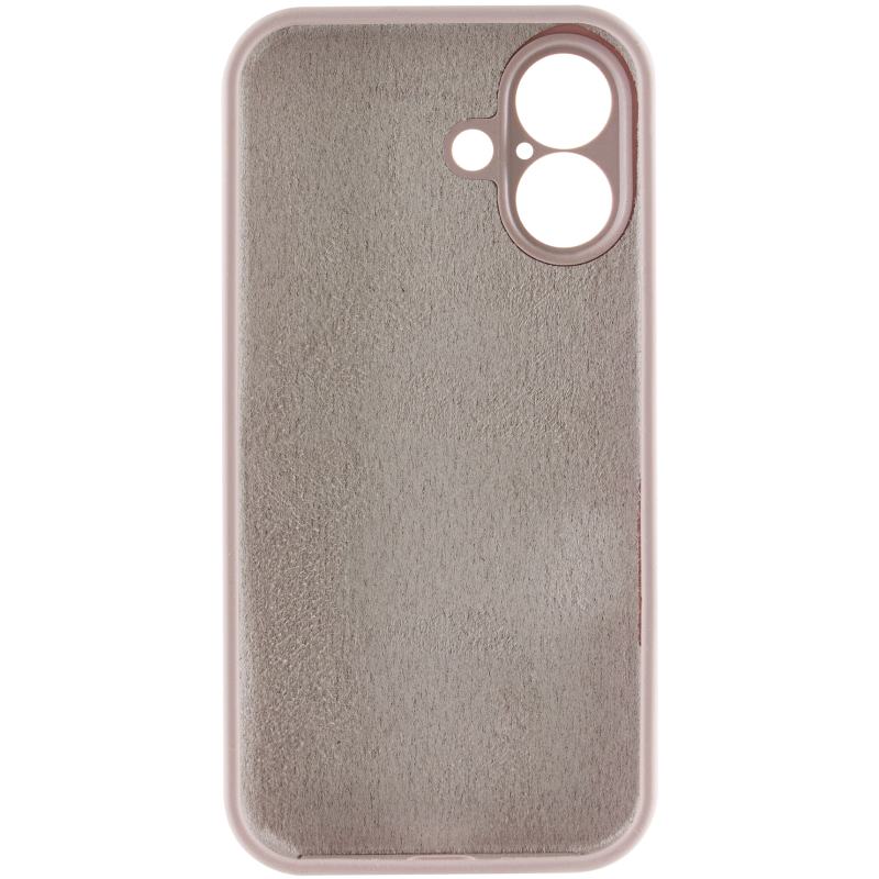 Чохол Silk Full Camera Protective (AA) NO LOGO для Apple iPhone 16 (6.1"), Сірий / Lavender 2, Силікон, купити оптом з доставкою