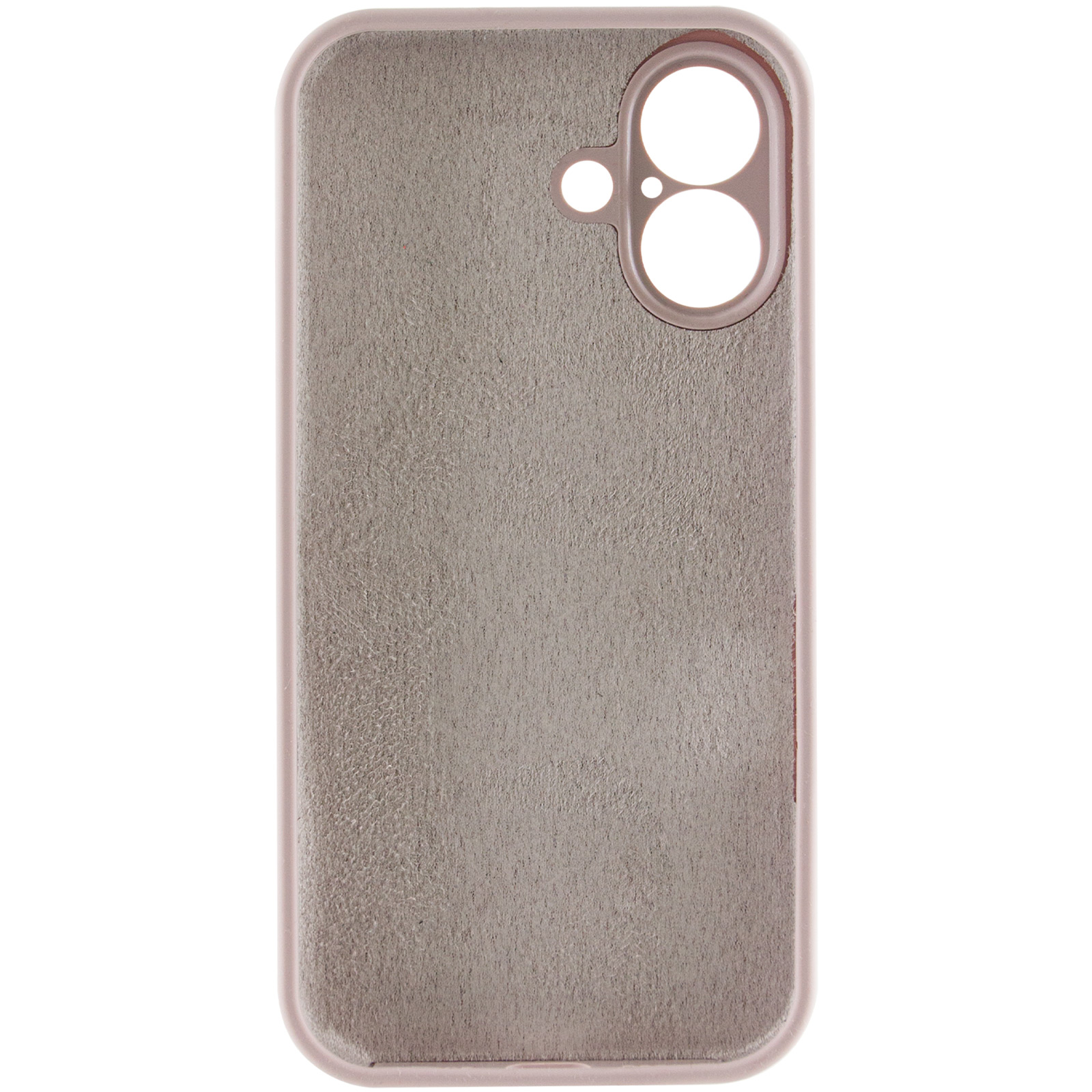 Чохол Silk Full Camera Protective (AA) NO LOGO для Apple iPhone 16 (6.1"), Сірий / Lavender 2, Силікон, купити оптом з доставкою