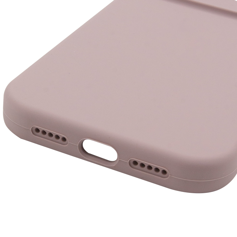 Чохол Silk Full Camera Protective (AA) NO LOGO для Apple iPhone 16 (6.1"), Сірий / Lavender 3, Силікон, купити оптом з доставкою