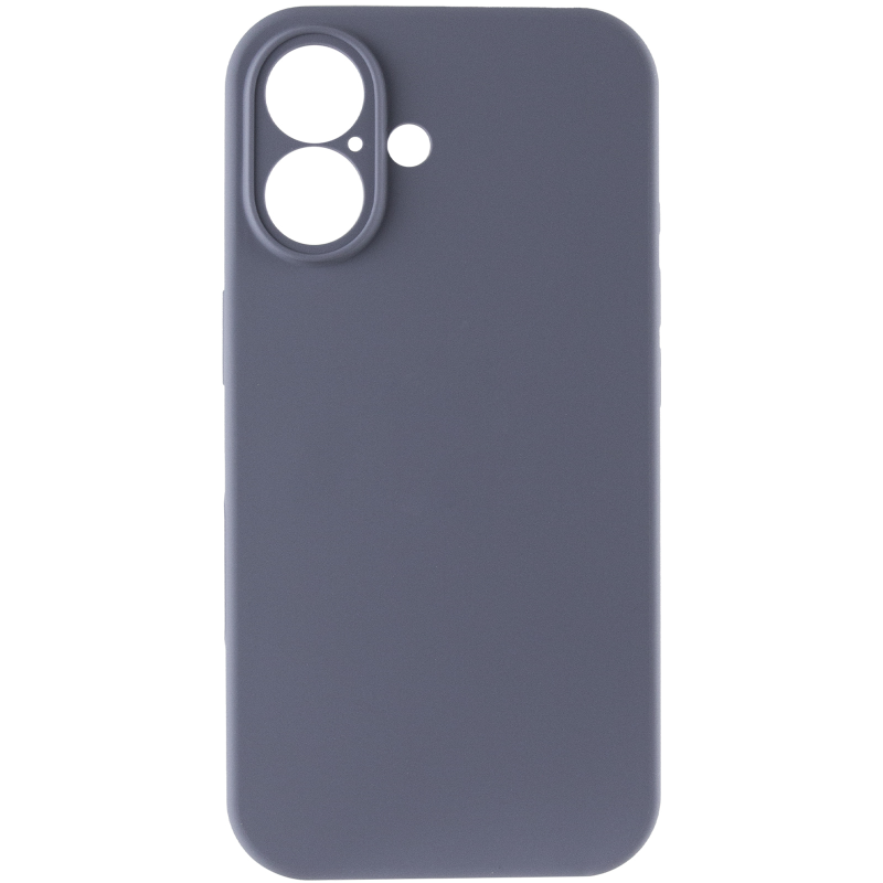 Чохол Silk Full Camera Protective (AA) NO LOGO для Apple iPhone 16 (6.1"), Сірий / Lavender Gray 1, Силікон, купити оптом з доставкою