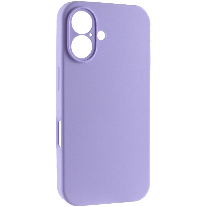 Чохол Silk Full Camera Protective (AA) NO LOGO для Apple iPhone 16 (6.1"), Бузковий / Dasheen, Силікон, купити оптом з доставкою