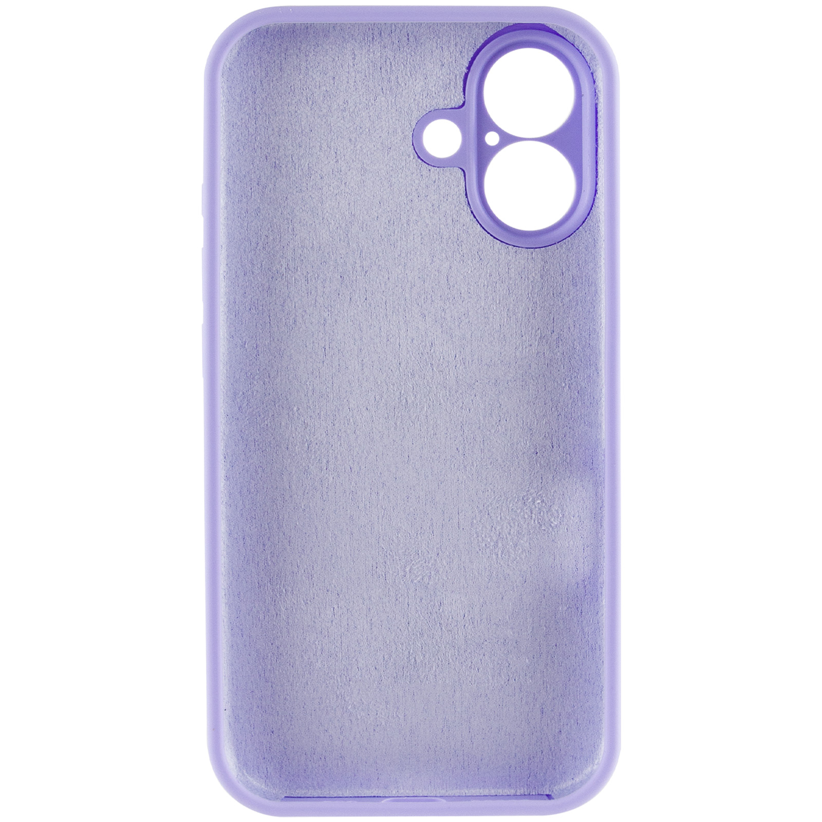 Чохол Silk Full Camera Protective (AA) NO LOGO для Apple iPhone 16 (6.1"), Бузковий / Dasheen 2, Силікон, купити оптом з доставкою