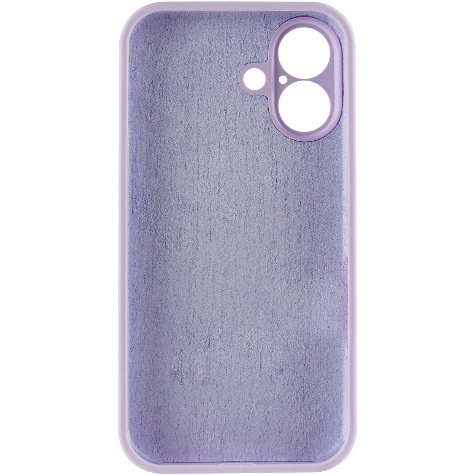 Чохол Silk Full Camera Protective (AA) NO LOGO для Apple iPhone 16 (6.1"), Бузковий / Lilac 2, Силікон, купити оптом з доставкою