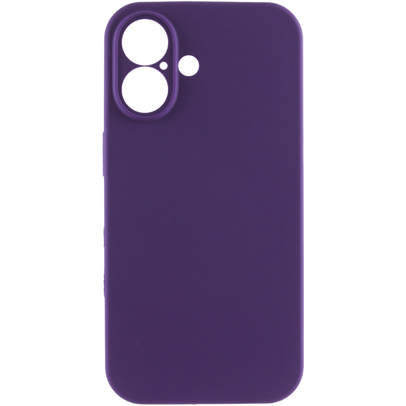 Чохол Silk Full Camera Protective (AA) NO LOGO для Apple iPhone 16 (6.1"), Фіолетовий / Amethyst 1, Силікон, купити оптом з доставкою