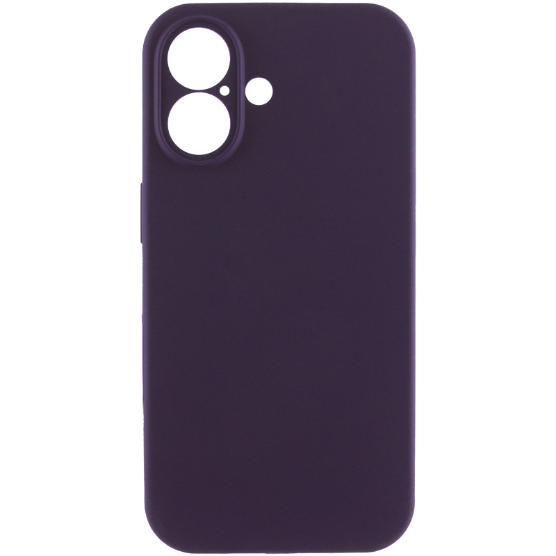 Чохол Silk Full Camera Protective (AA) NO LOGO для Apple iPhone 16 (6.1"), Фіолетовий / Elderberry 1, Силікон, купити оптом з доставкою