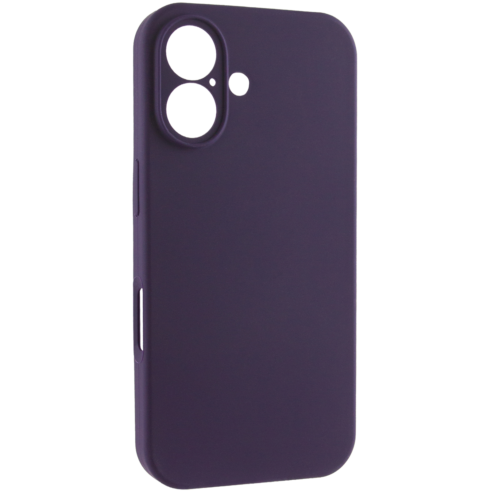 Чохол Silk Full Camera Protective (AA) NO LOGO для Apple iPhone 16 (6.1"), Фіолетовий / Elderberry, Силікон, купити оптом з доставкою