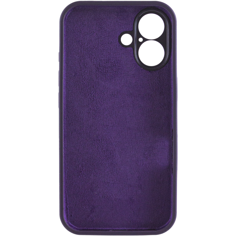 Чохол Silk Full Camera Protective (AA) NO LOGO для Apple iPhone 16 (6.1"), Фіолетовий / Elderberry 2, Силікон, купити оптом з доставкою