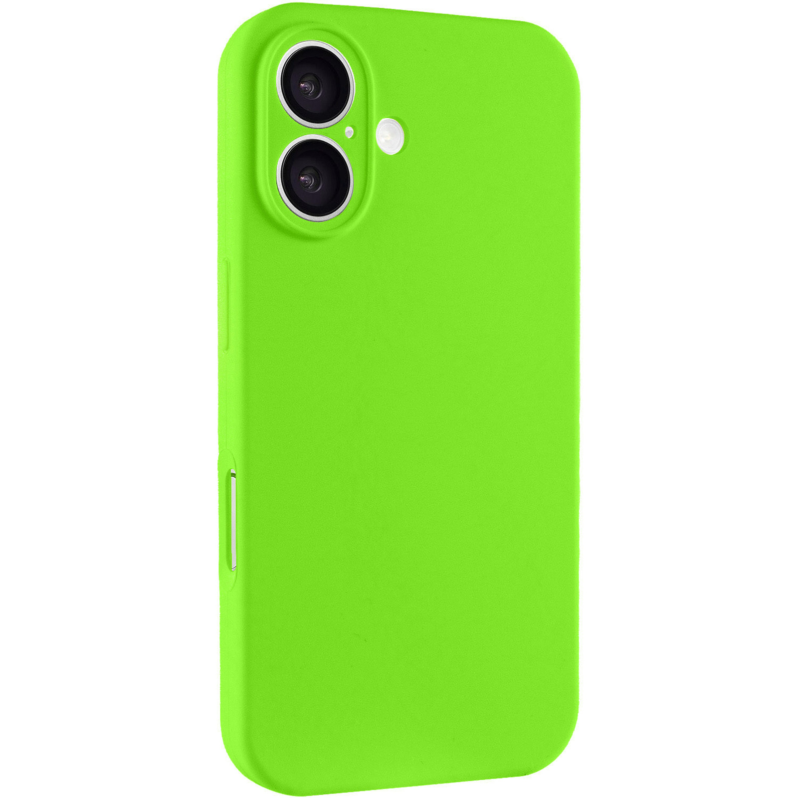Чохол Silk Full Camera Protective (AA) NO LOGO для Apple iPhone 16 (6.1"), Кислотно-зелений / Acid Green, Силікон, купити оптом з доставкою
