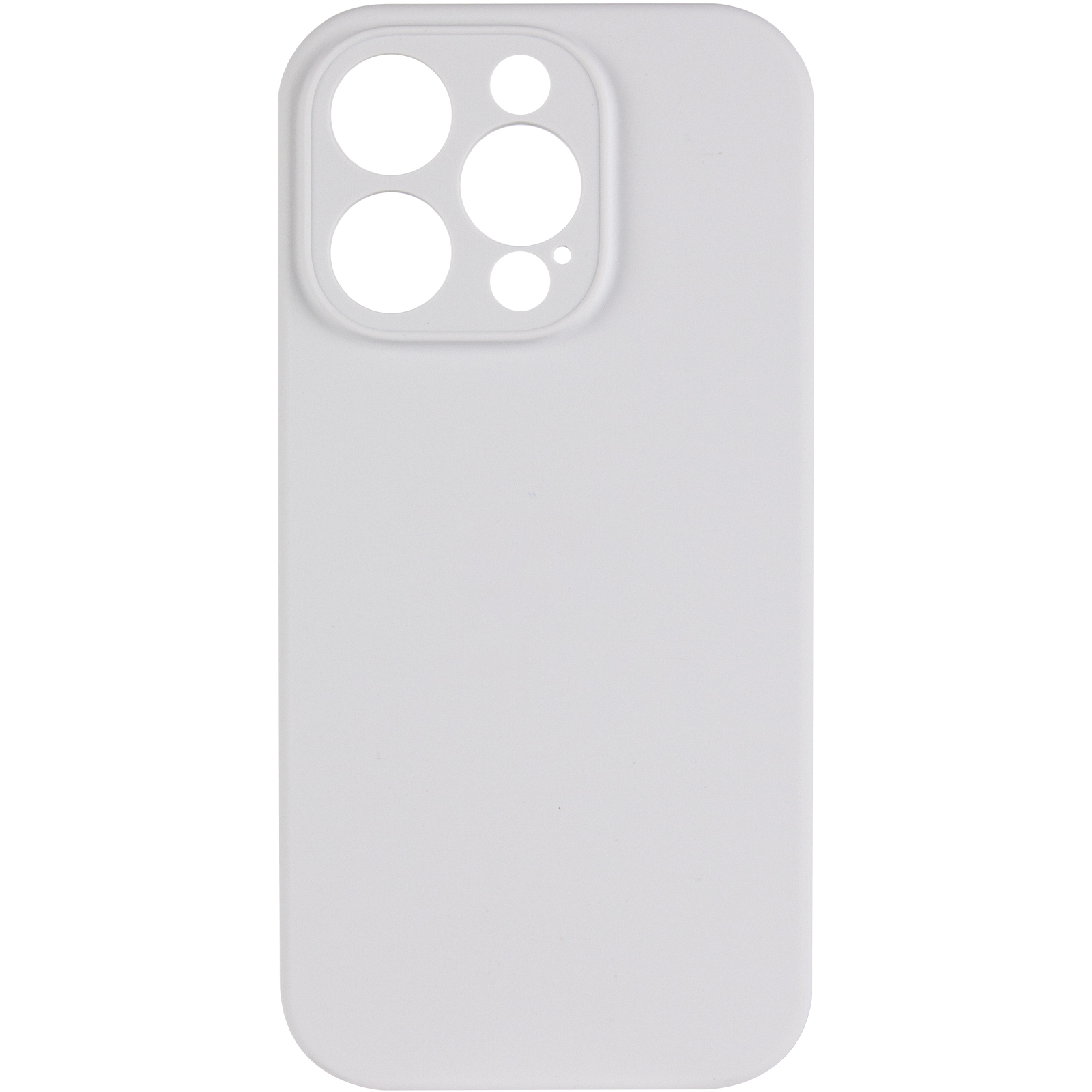 Чохол Silk Full Camera Protective (AA) NO LOGO для Apple iPhone 16 Pro (6.3"), Білий / White 1, Силікон, купити оптом з доставкою