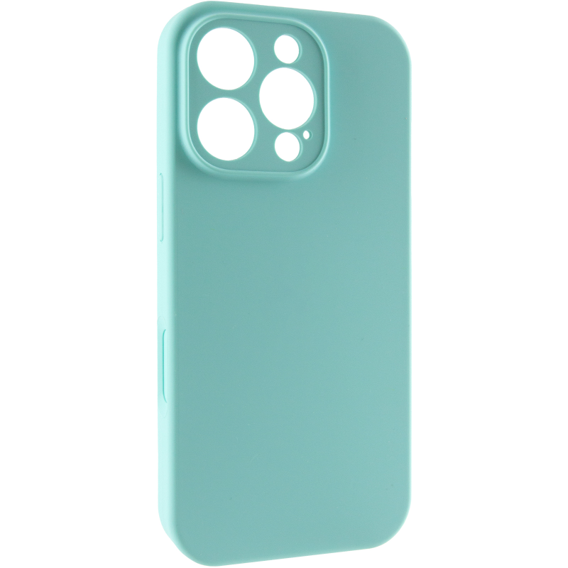 Чохол Silk Full Camera Protective (AA) NO LOGO для Apple iPhone 16 Pro (6.3"), Бірюзовий / Marine Green, Силікон, купити оптом з доставкою