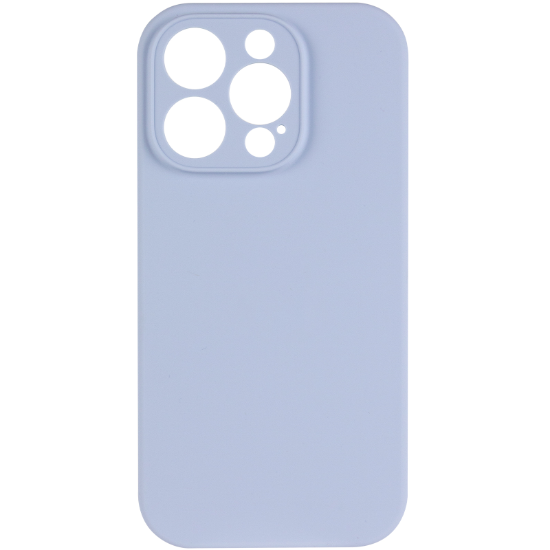 Чохол Silk Full Camera Protective (AA) NO LOGO для Apple iPhone 16 Pro (6.3"), Блакитний / Lilac Blue 1, Силікон, купити оптом з доставкою