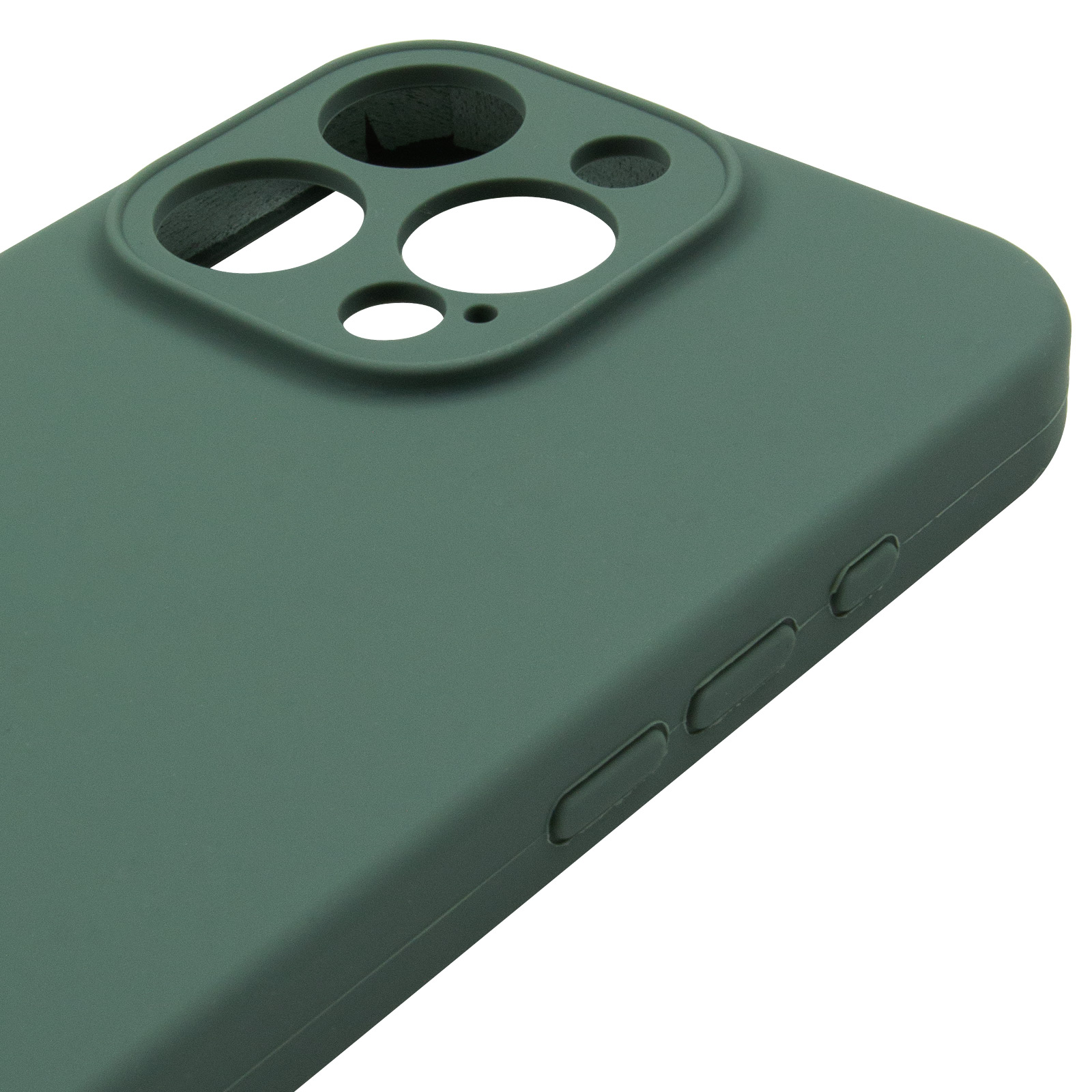 Чохол Silk Full Camera Protective (AA) NO LOGO для Apple iPhone 16 Pro (6.3"), Зелений / Pine green 3, Силікон, купити оптом з доставкою