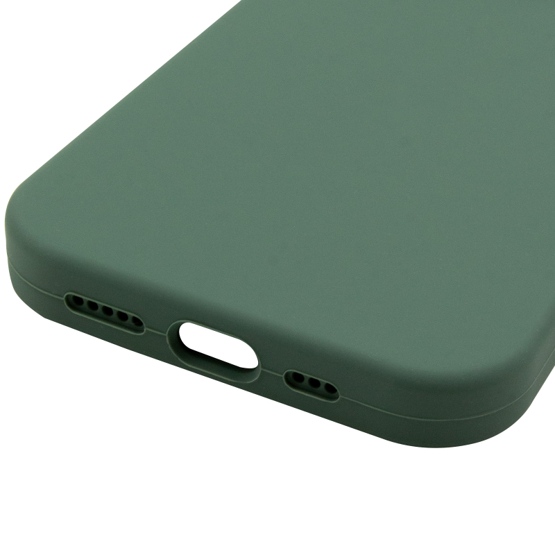 Чохол Silk Full Camera Protective (AA) NO LOGO для Apple iPhone 16 Pro (6.3"), Зелений / Pine green 4, Силікон, купити оптом з доставкою