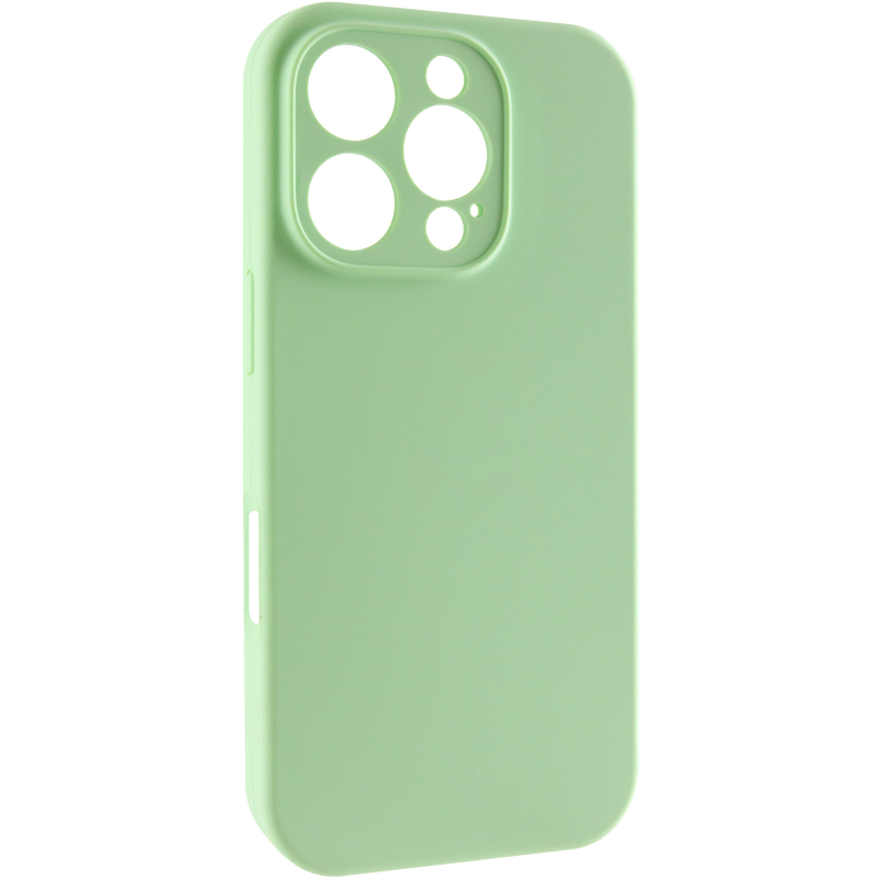Чохол Silk Full Camera Protective (AA) NO LOGO для Apple iPhone 16 Pro (6.3"), Зелений / Pistachio, Силікон, купити оптом з доставкою