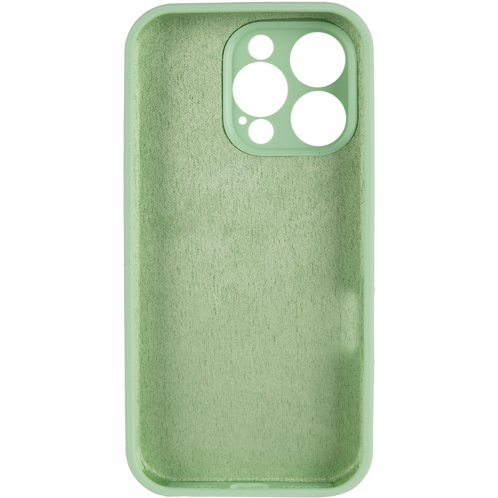 Чохол Silk Full Camera Protective (AA) NO LOGO для Apple iPhone 16 Pro (6.3"), Зелений / Pistachio 2, Силікон, купити оптом з доставкою