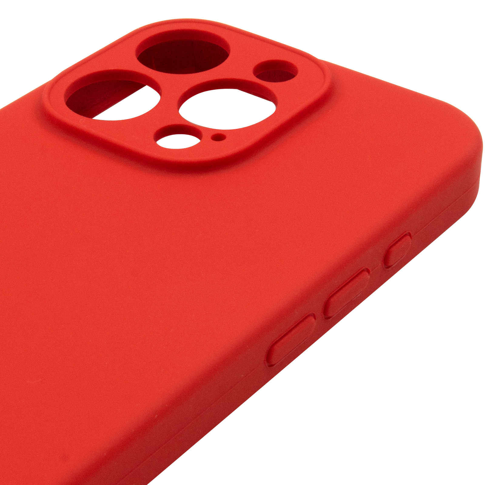 Чохол Silk Full Camera Protective (AA) NO LOGO для Apple iPhone 16 Pro (6.3"), Червоний / Red 3, Силікон, купити оптом з доставкою