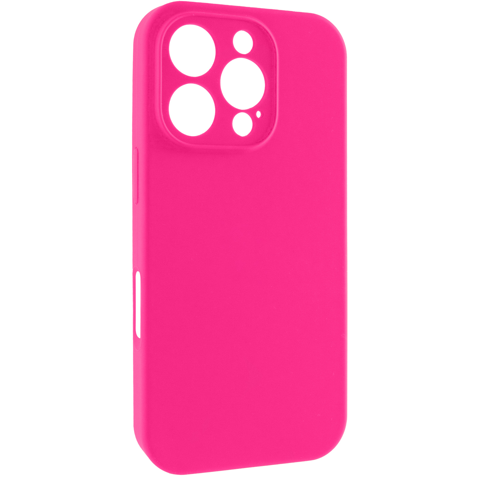 Чохол Silk Full Camera Protective (AA) NO LOGO для Apple iPhone 16 Pro (6.3"), Рожевий / Barbie pink, Силікон, купити оптом з доставкою
