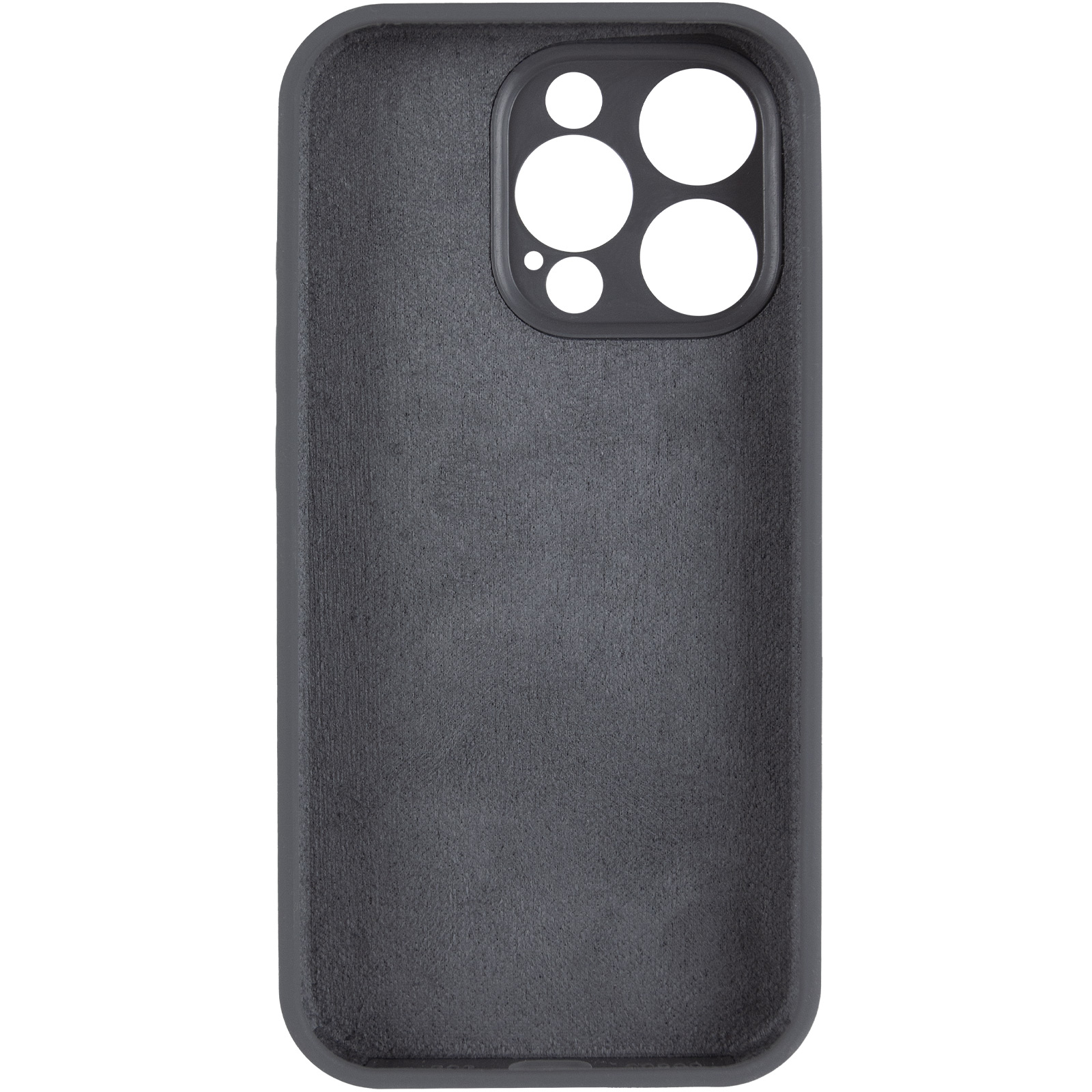 Чохол Silk Full Camera Protective (AA) NO LOGO для Apple iPhone 16 Pro (6.3"), Сірий / Dark Gray 2, Силікон, купити оптом з доставкою