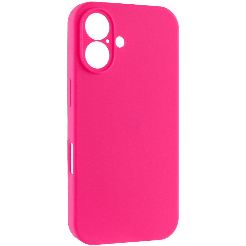 Чохол Silk Full Camera Protective (AA) NO LOGO для Apple iPhone 16 Plus (6.7"), Рожевий / Barbie pink, Силікон, купити оптом з доставкою