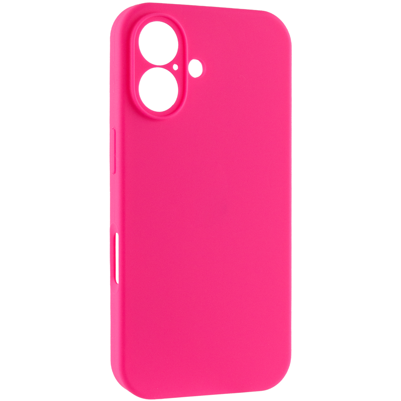 Чохол Silk Full Camera Protective (AA) NO LOGO для Apple iPhone 16 Plus (6.7"), Рожевий / Barbie pink, Силікон, купити оптом з доставкою