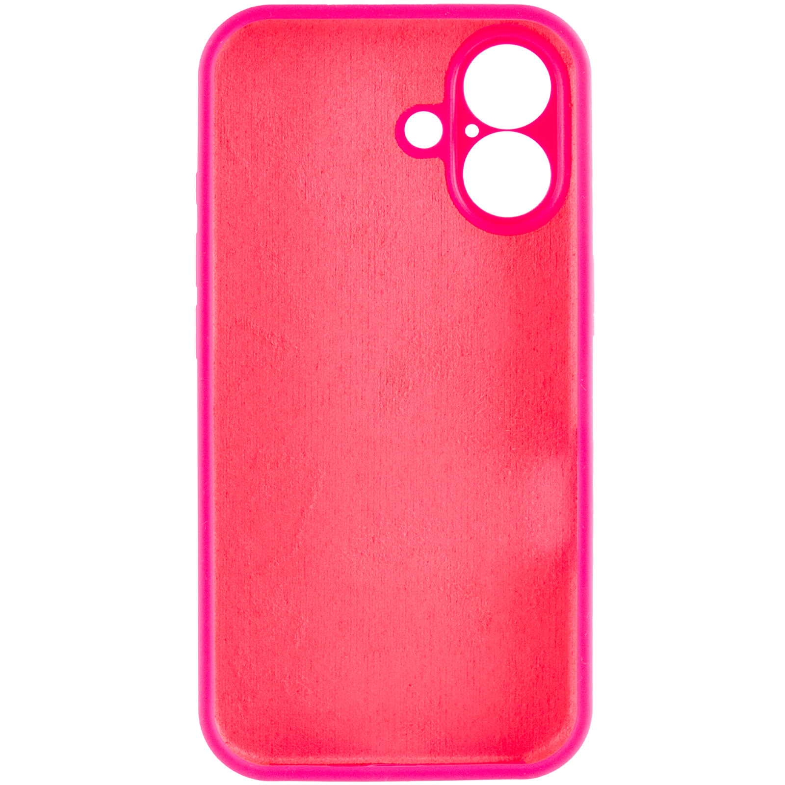 Чохол Silk Full Camera Protective (AA) NO LOGO для Apple iPhone 16 Plus (6.7"), Рожевий / Barbie pink 2, Силікон, купити оптом з доставкою
