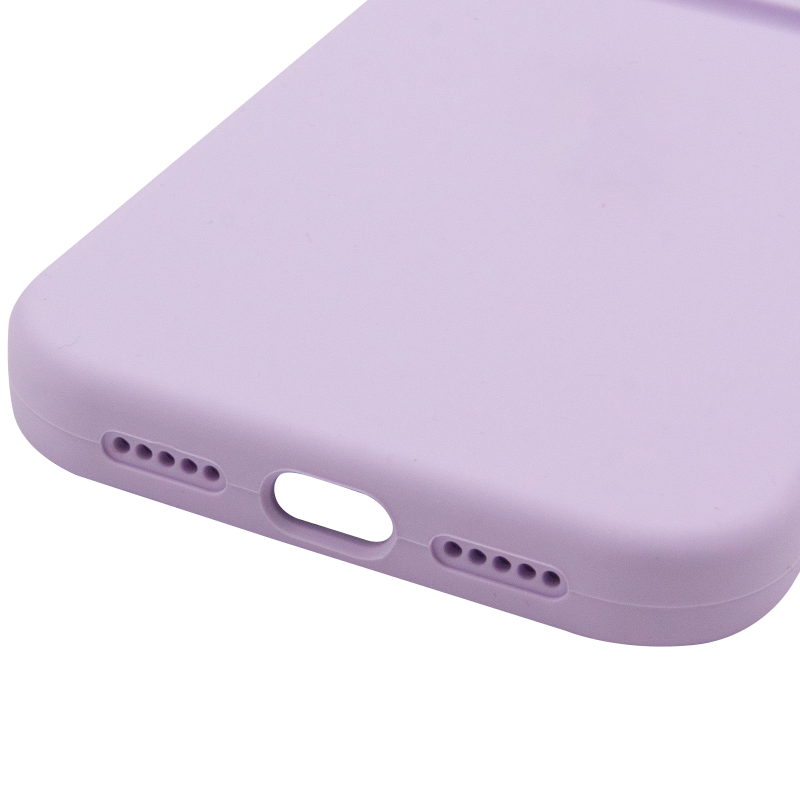 Чохол Silk Full Camera Protective (AA) NO LOGO для Apple iPhone 16 Plus (6.7"), Бузковий / Lilac 3, Силікон, купити оптом з доставкою