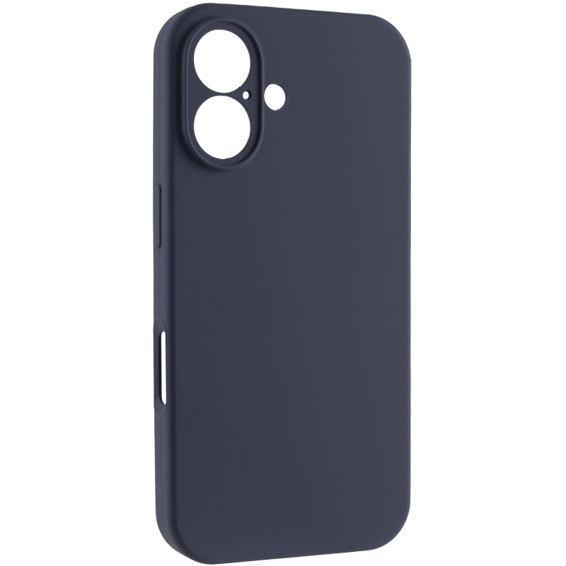 Чохол Silk Full Camera Protective (AA) NO LOGO для Apple iPhone 16 Plus (6.7"), Темно-синій / Midnight blue, Силікон, купити оптом з доставкою