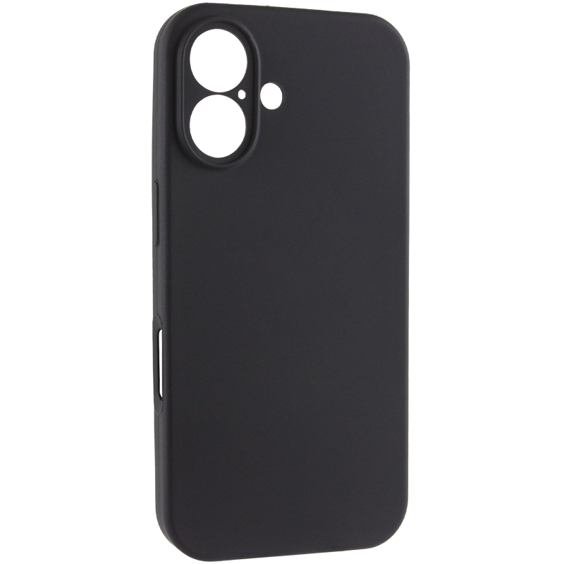 Чохол Silk Full Camera Protective (AA) NO LOGO для Apple iPhone 16 Plus (6.7"), Чорний / Black, Силікон, купити оптом з доставкою