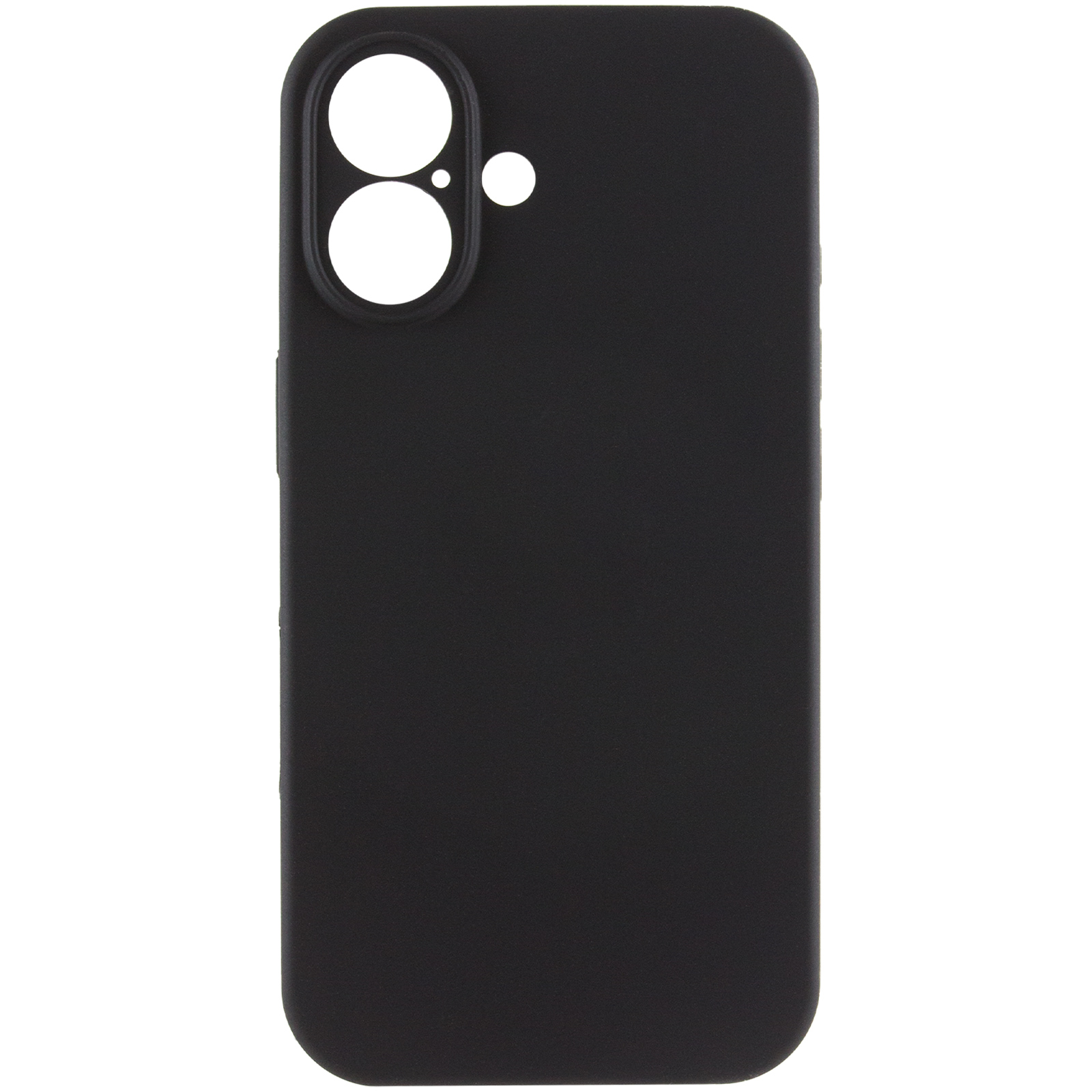 Чохол Silk Full Camera Protective (AA) NO LOGO для Apple iPhone 16 Plus (6.7"), Чорний / Black 1, Силікон, купити оптом з доставкою