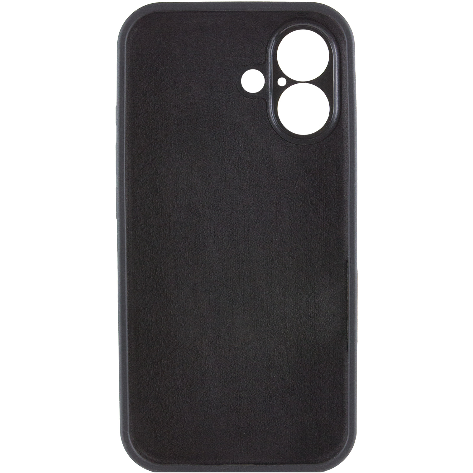 Чохол Silk Full Camera Protective (AA) NO LOGO для Apple iPhone 16 Plus (6.7"), Чорний / Black 2, Силікон, купити оптом з доставкою