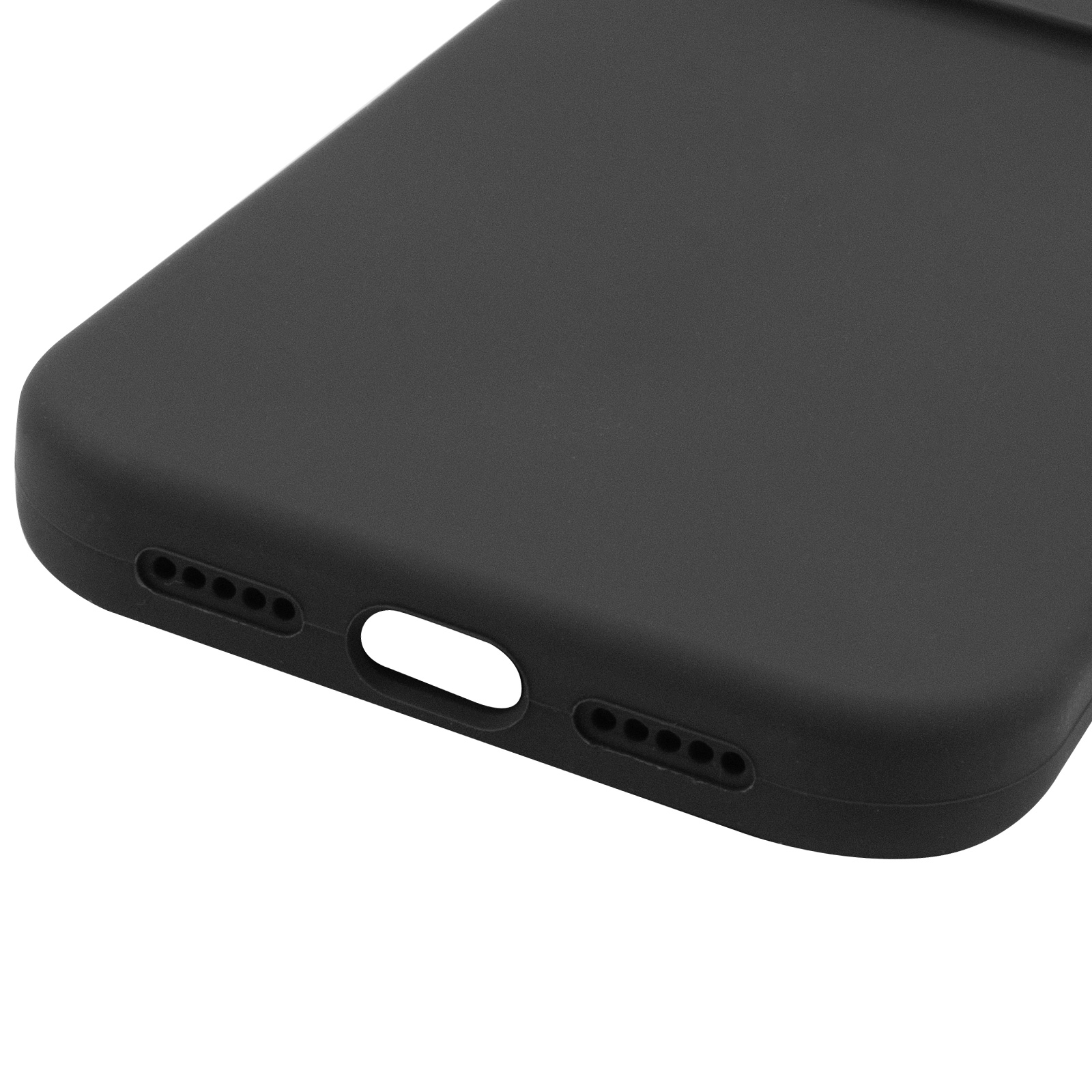 Чохол Silk Full Camera Protective (AA) NO LOGO для Apple iPhone 16 Plus (6.7"), Чорний / Black 3, Силікон, купити оптом з доставкою
