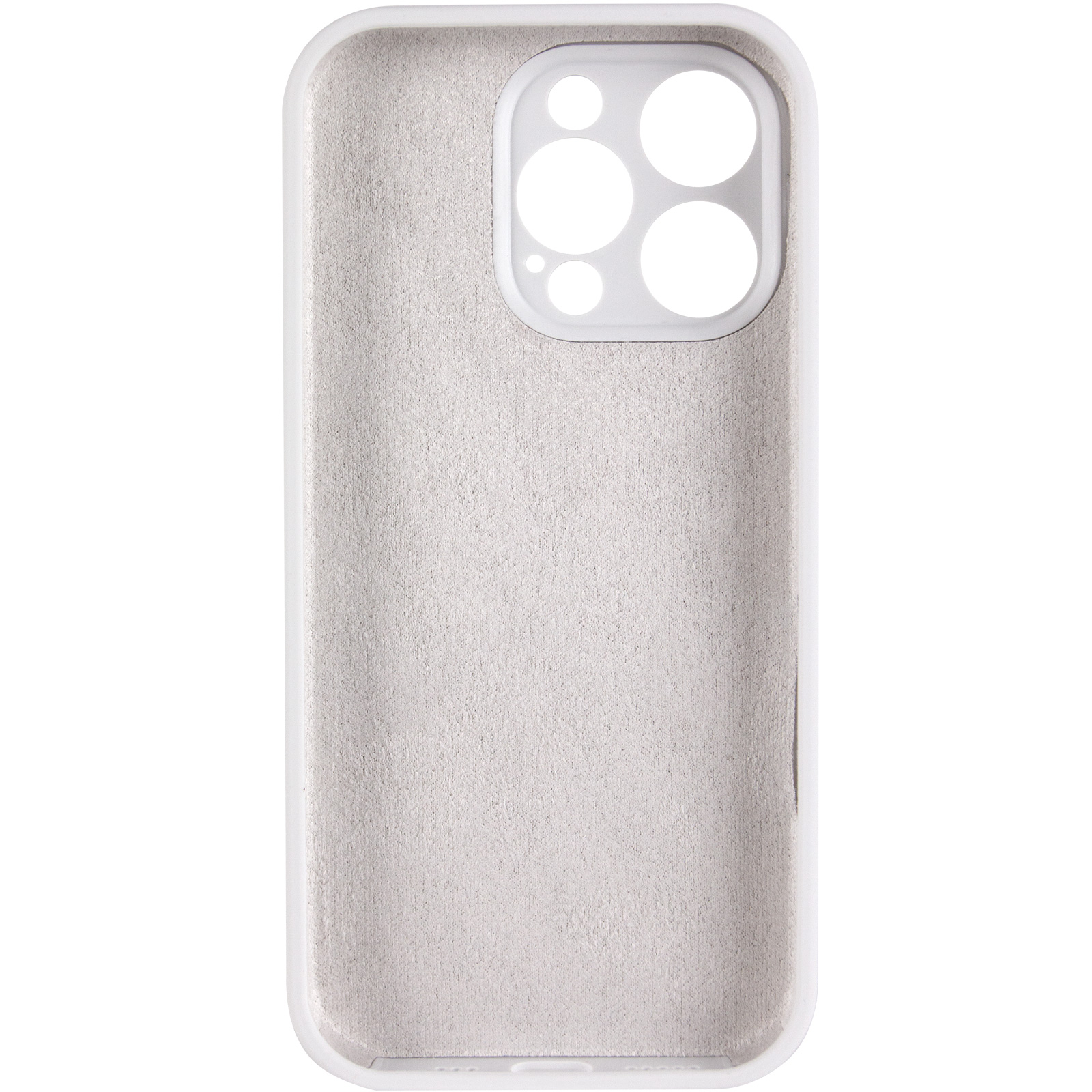 Чохол Silk Full Camera Protective (AA) NO LOGO для Apple iPhone 16 Pro Max (6.9"), Білий / White 2, Силікон, купити оптом з доставкою