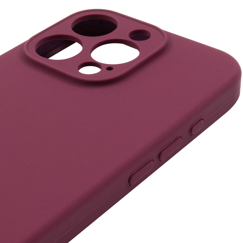 Чохол Silk Full Camera Protective (AA) NO LOGO для Apple iPhone 16 Pro Max (6.9"), Бордовий / Plum 3, Силікон, купити оптом з доставкою