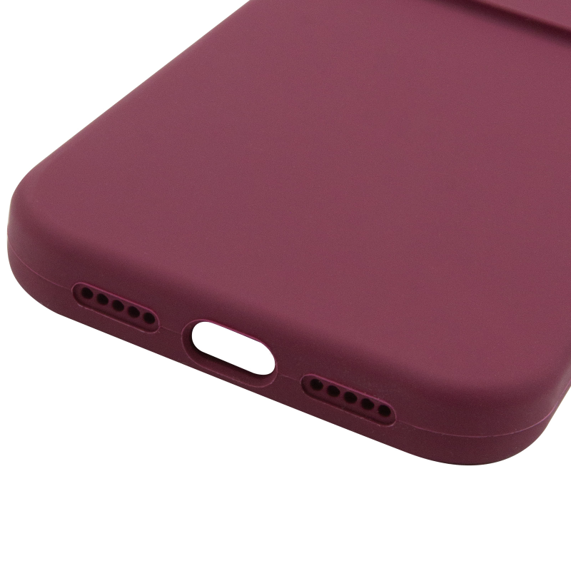 Чохол Silk Full Camera Protective (AA) NO LOGO для Apple iPhone 16 Pro Max (6.9"), Бордовий / Plum 4, Силікон, купити оптом з доставкою