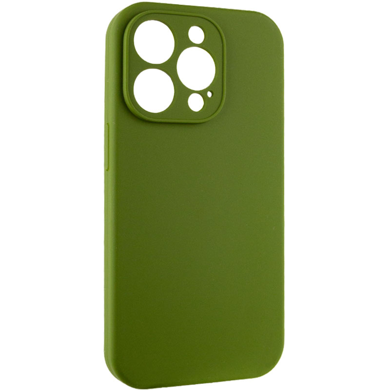 Чохол Silk Full Camera Protective (AA) NO LOGO для Apple iPhone 16 Pro Max (6.9"), Зелений / Dark Olive, Силікон, купити оптом з доставкою