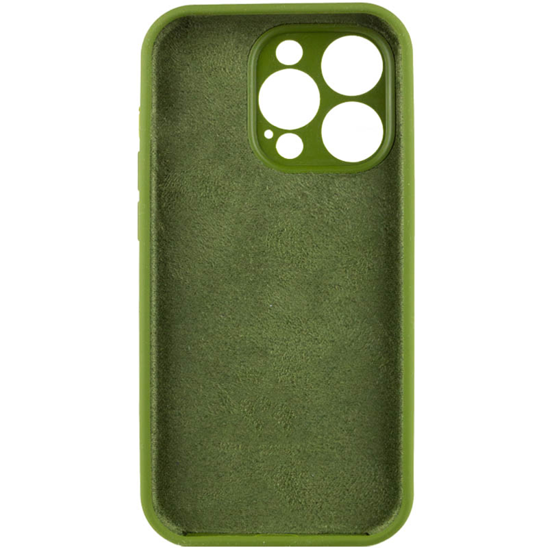 Чохол Silk Full Camera Protective (AA) NO LOGO для Apple iPhone 16 Pro Max (6.9"), Зелений / Dark Olive 2, Силікон, купити оптом з доставкою