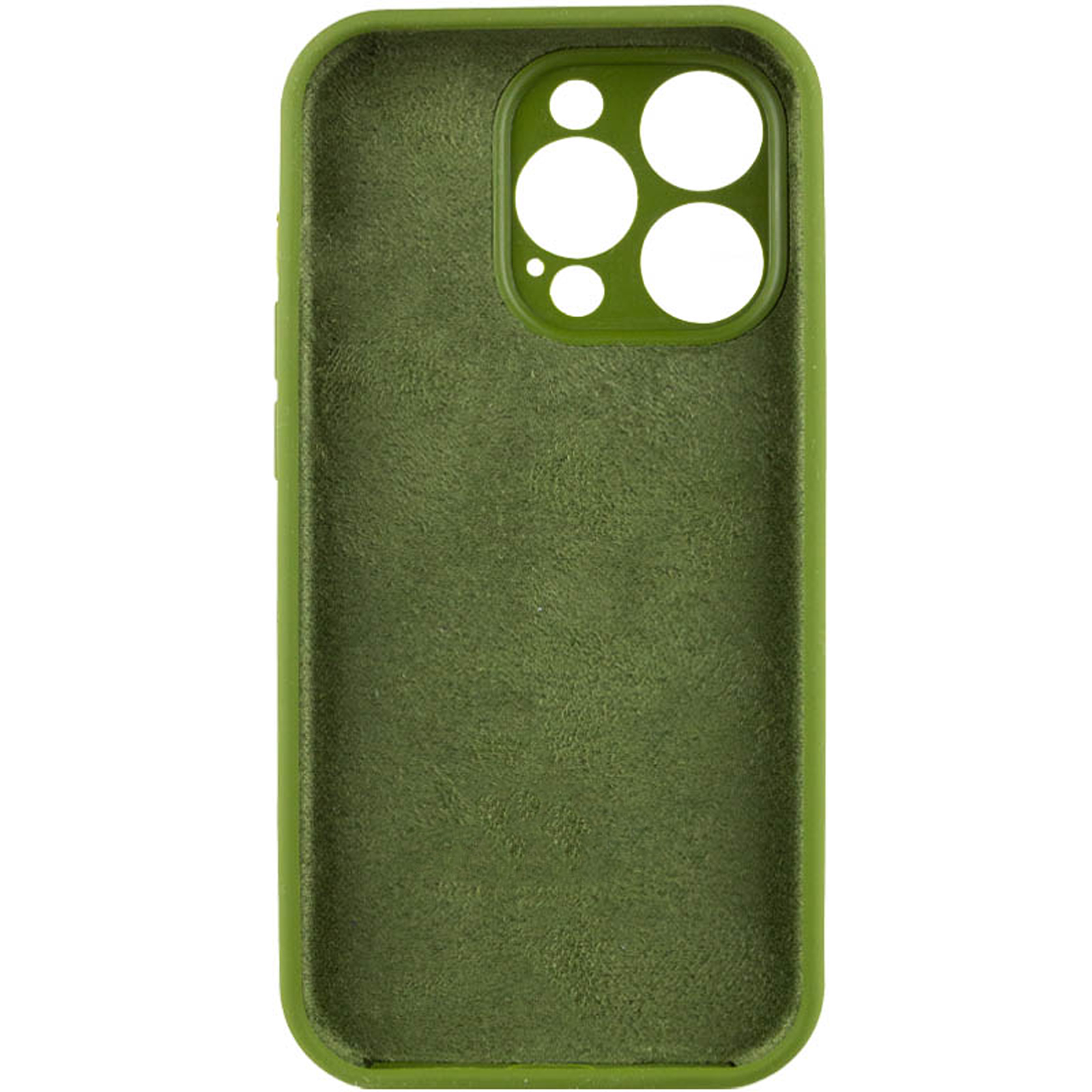 Чохол Silk Full Camera Protective (AA) NO LOGO для Apple iPhone 16 Pro Max (6.9"), Зелений / Dark Olive 2, Силікон, купити оптом з доставкою