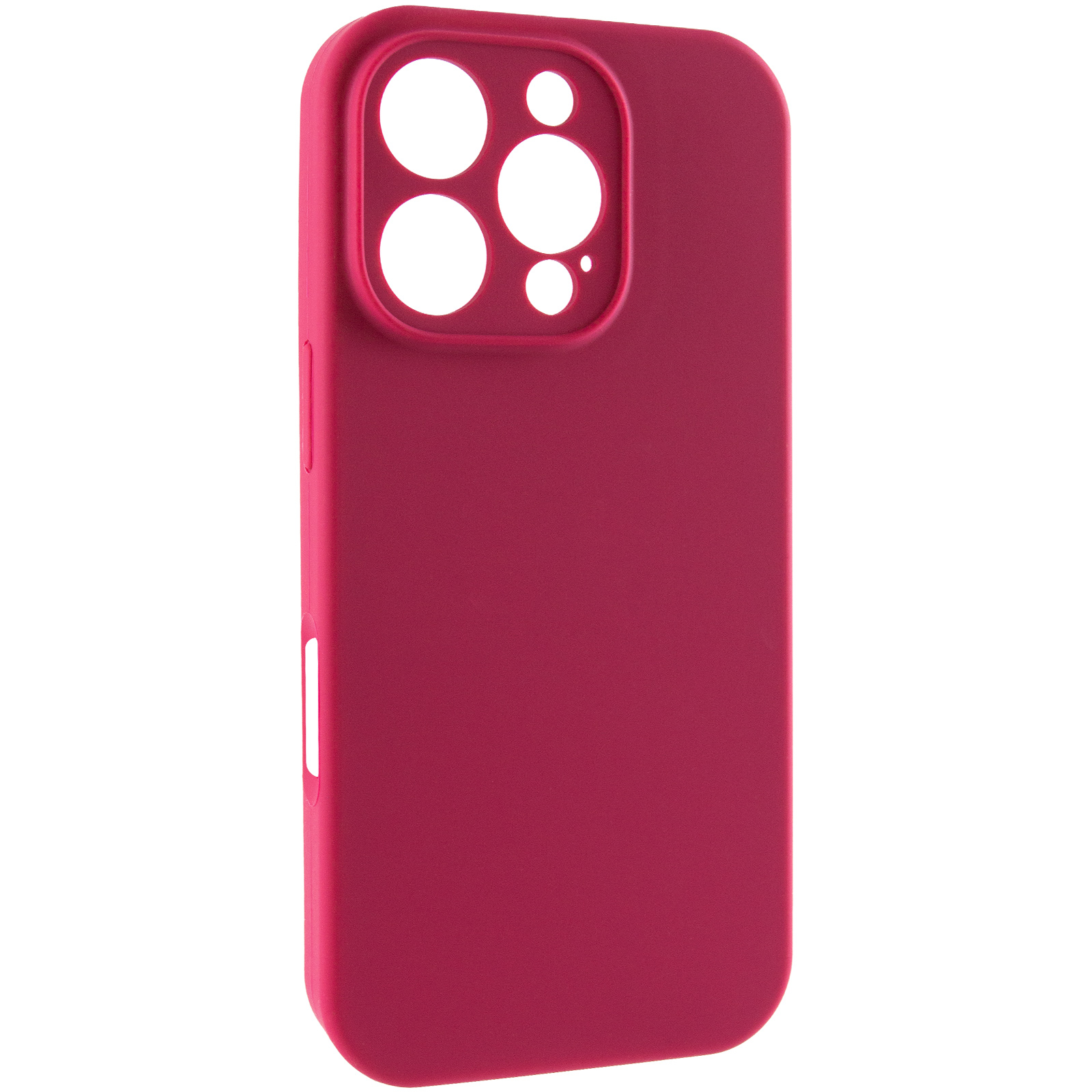 Чохол Silk Full Camera Protective (AA) NO LOGO для Apple iPhone 16 Pro Max (6.9"), Червоний / Rose Red, Силікон, купити оптом з доставкою