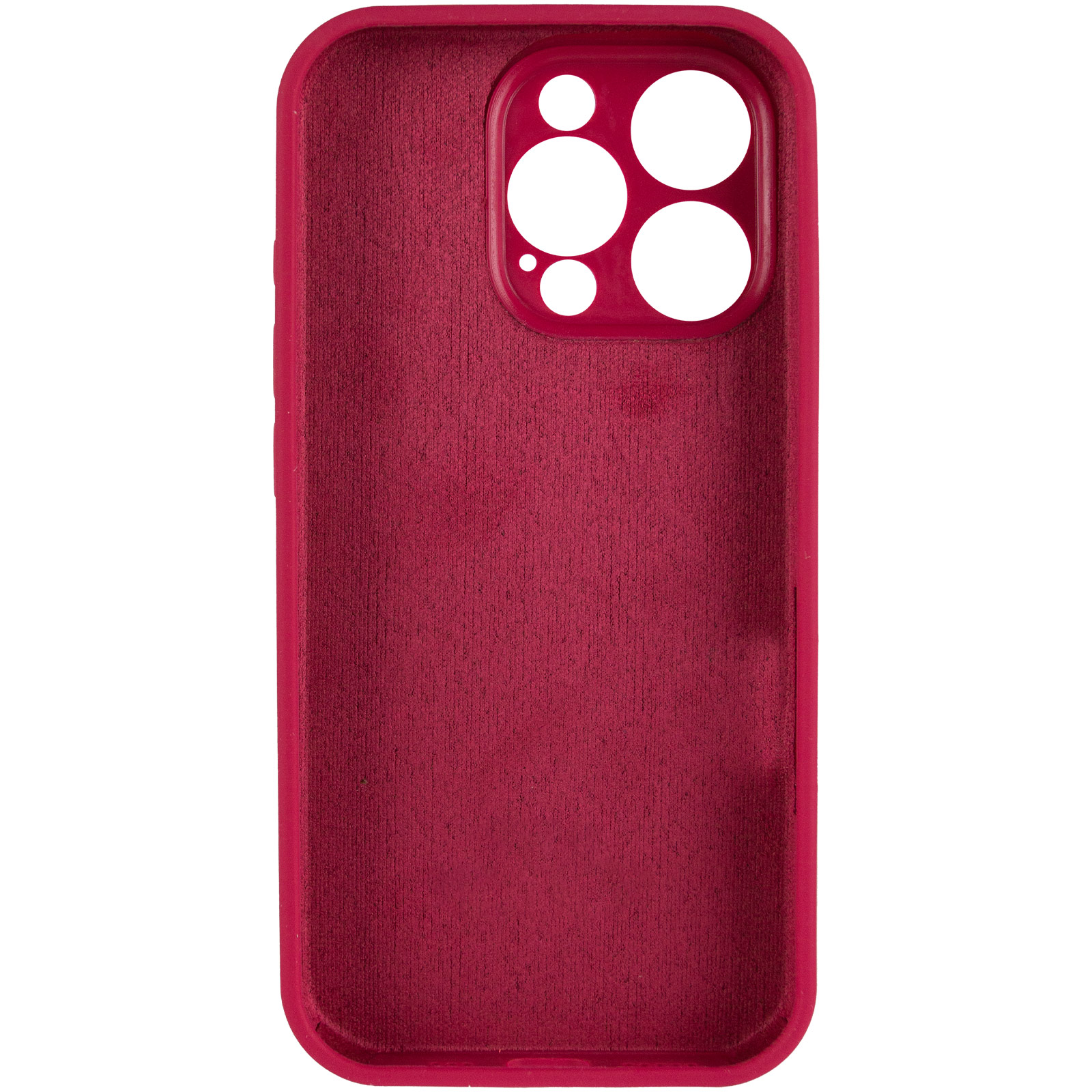 Чохол Silk Full Camera Protective (AA) NO LOGO для Apple iPhone 16 Pro Max (6.9"), Червоний / Rose Red 2, Силікон, купити оптом з доставкою