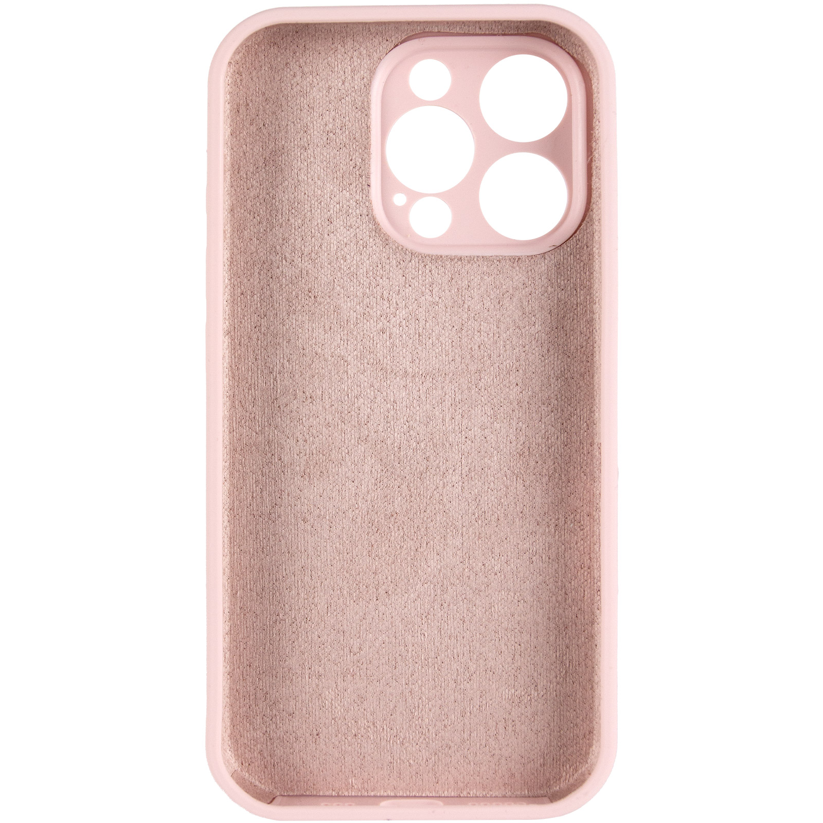 Чохол Silk Full Camera Protective (AA) NO LOGO для Apple iPhone 16 Pro Max (6.9"), Рожевий / Chalk Pink 2, Силікон, купити оптом з доставкою