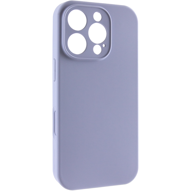 Чохол Silk Full Camera Protective (AA) NO LOGO для Apple iPhone 16 Pro Max (6.9"), Сірий / Lavender Gray, Силікон, купити оптом з доставкою