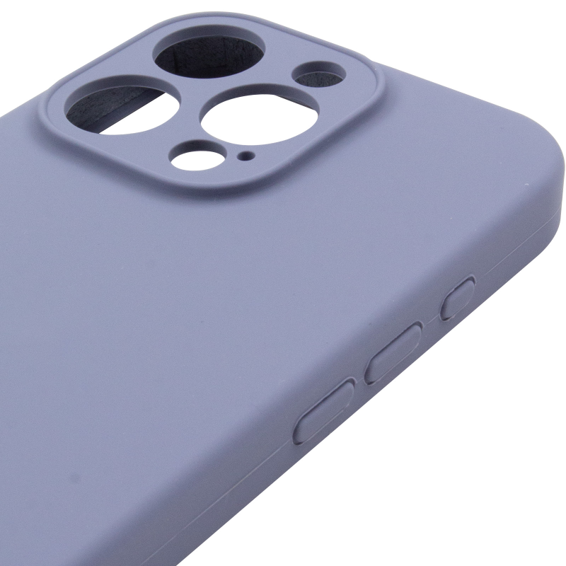 Чохол Silk Full Camera Protective (AA) NO LOGO для Apple iPhone 16 Pro Max (6.9"), Сірий / Lavender Gray 3, Силікон, купити оптом з доставкою