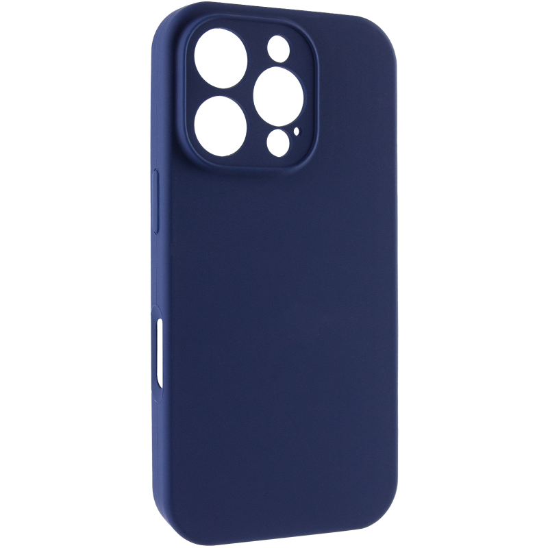 Чохол Silk Full Camera Protective (AA) NO LOGO для Apple iPhone 16 Pro Max (6.9"), Синій / Deep navy, Силікон, купити оптом з доставкою