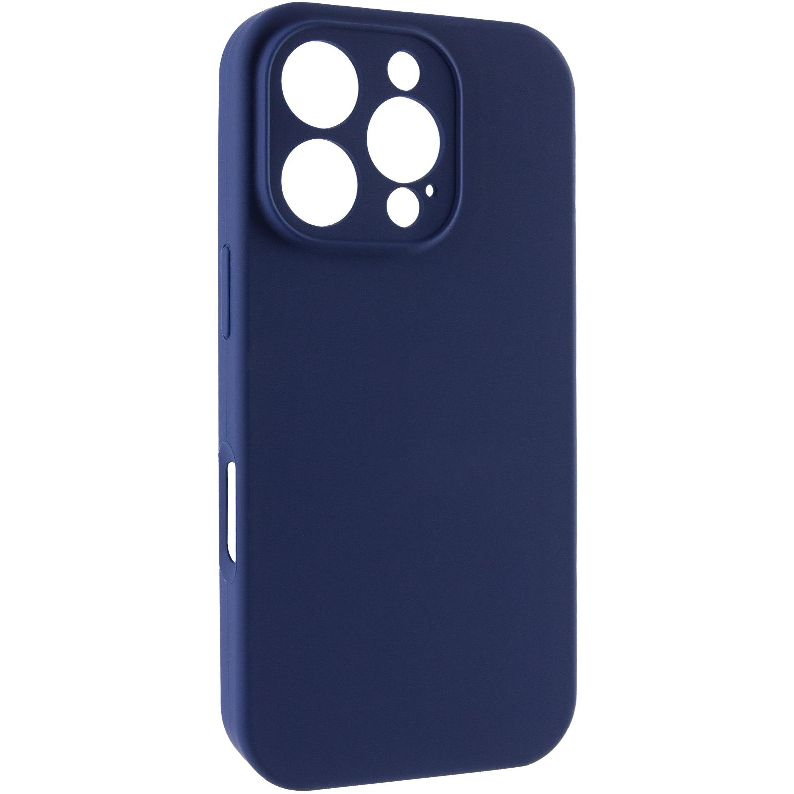 Чохол Silk Full Camera Protective (AA) NO LOGO для Apple iPhone 16 Pro Max (6.9"), Синій / Deep navy, Силікон, купити оптом з доставкою