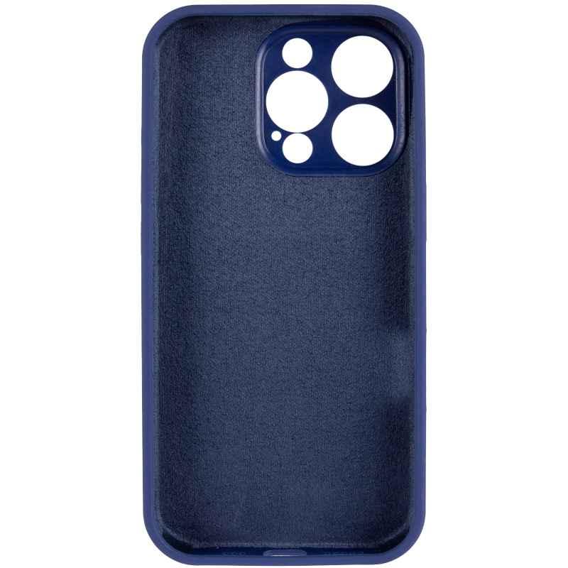 Чохол Silk Full Camera Protective (AA) NO LOGO для Apple iPhone 16 Pro Max (6.9"), Синій / Deep navy 2, Силікон, купити оптом з доставкою