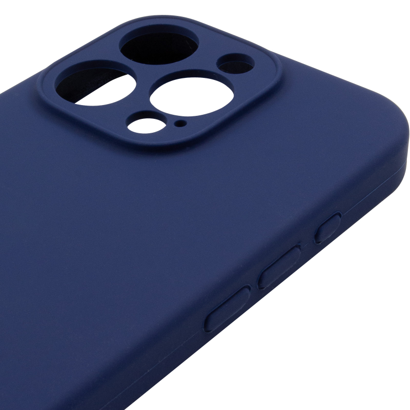Чохол Silk Full Camera Protective (AA) NO LOGO для Apple iPhone 16 Pro Max (6.9"), Синій / Deep navy 3, Силікон, купити оптом з доставкою