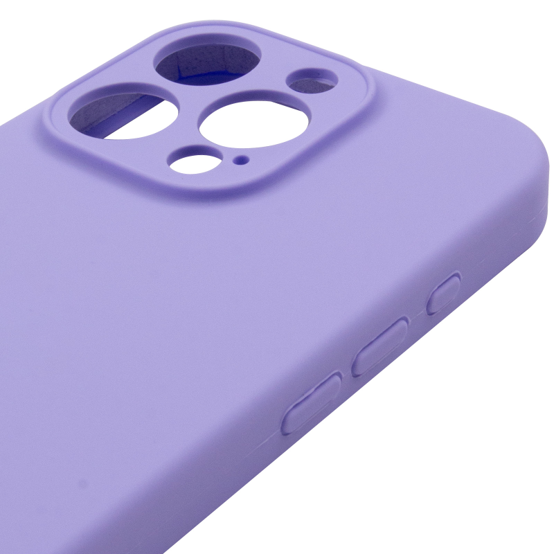 Чохол Silk Full Camera Protective (AA) NO LOGO для Apple iPhone 16 Pro Max (6.9"), Бузковий / Dasheen 3, Силікон, купити оптом з доставкою