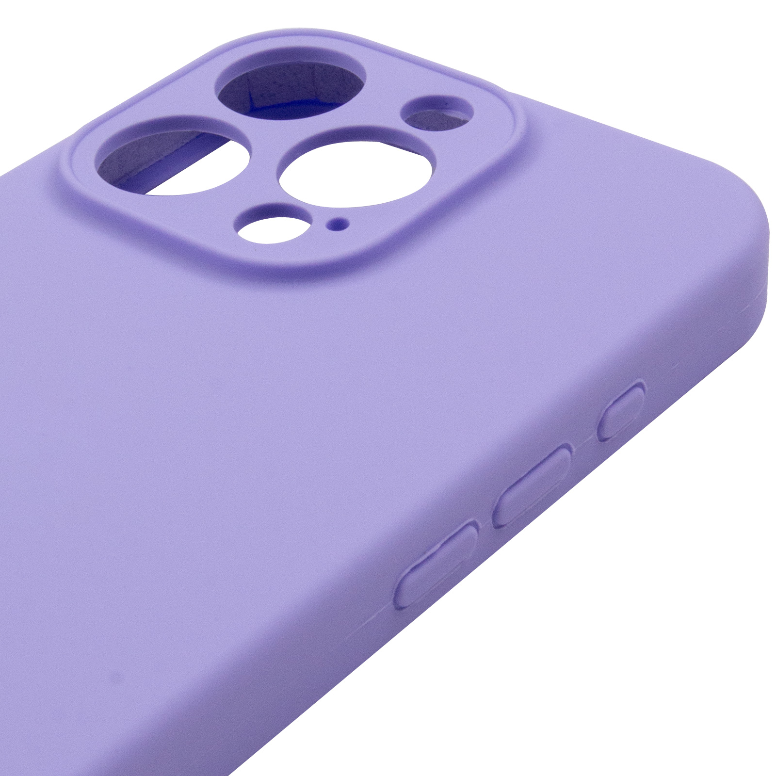 Чохол Silk Full Camera Protective (AA) NO LOGO для Apple iPhone 16 Pro Max (6.9"), Бузковий / Dasheen 3, Силікон, купити оптом з доставкою