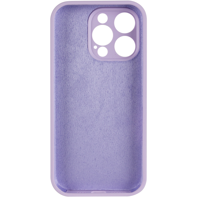 Чохол Silk Full Camera Protective (AA) NO LOGO для Apple iPhone 16 Pro Max (6.9"), Бузковий / Lilac 2, Силікон, купити оптом з доставкою